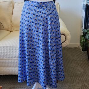Ann Taylor Petite Fully Lined Chiffon Midi Skirt
